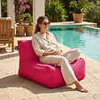 SOO  SANTAI - Fauteuil piscine XL flottant 100x90 cm rose – billes incluses (à remplir) – intérieur / extérieur (DC10090-1-SET) - vignette