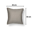 SOO  SANTAI - Coussin piscine flottant 45x45 cm gris – billes incluses (à remplir) – intérieur / extérieur (SCF4545-1-SET) - vignette