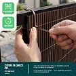 VOUNOT - Clôture en canisse PVC 100x300cm imitation osier marron - vignette