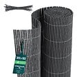 VOUNOT - Clôture en canisse PVC 160x300cm Anthracite - vignette