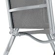 TECTAKE - Chaises de jardin pliantes avec dossier réglable, en tissu maillé argent - vignette
