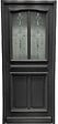 GD MENUISERIES - Porte d'entrée Bois Vitrée Mathilde Gris Anthr, H215 x L90 cm Côte Tableau p,Droit, (Poignee, Barillet ref IN158RPL2 - IN303NEW) - vignette