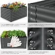 TECTAKE - Jardin surélevé potager en acier galvanisé gris 120x90x62cm bac jardinière culture ergonomique légumes herbes aromatiques fleurs 650L - vignette