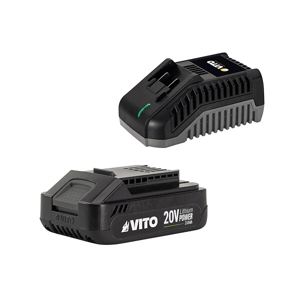 VITO - Taille haies sans fil 20V + Batterie lithium 3.0AH Lame 51Cm Chargeur Rapide VITO - large