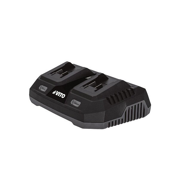 VITO - Tondeuse à gazon 20V + 2 Batteries lithium 3.0Ah + Chargeur double Gazon 300m2 - Bac 30L VITO - large