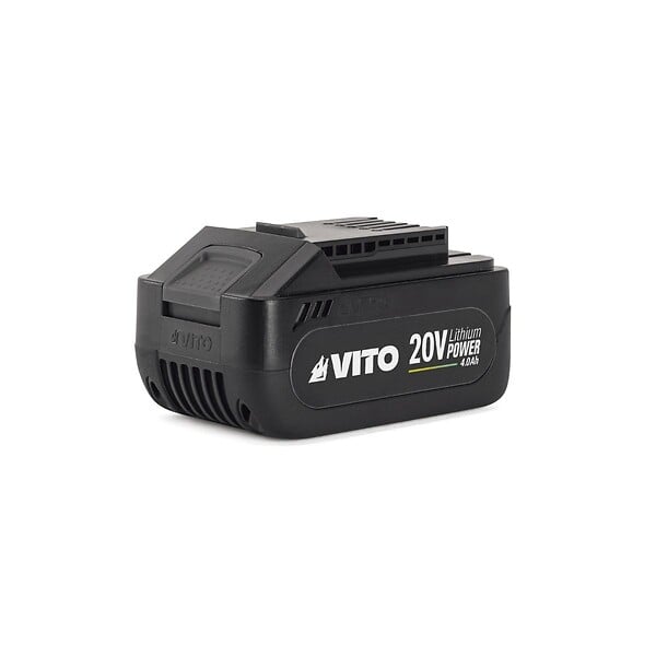 VITO - Tondeuse à gazon 300M2 - Batterie lithium 20V 4.0Ah Largeur de coupe 32 cm Bac 30L - 3 hauteurs réglables 25 à 45mm VITO - large