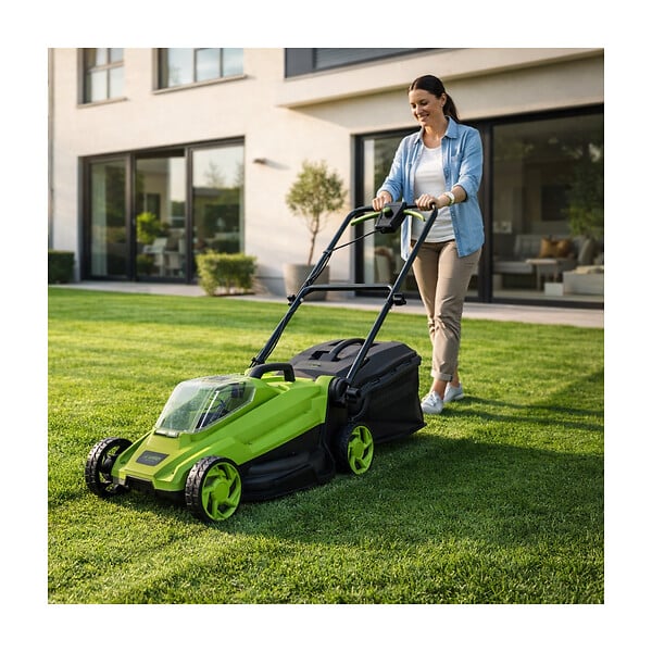 VITO - Tondeuse à gazon sans fil 20V Largeur 32cm Bac 30L Vendu Sans Batterie ni chargeur VITO - large