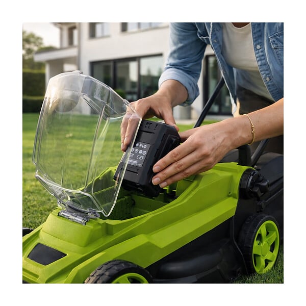 VITO - Tondeuse à gazon sans fil 20V Largeur 32cm Bac 30L Vendu Sans Batterie ni chargeur VITO - large