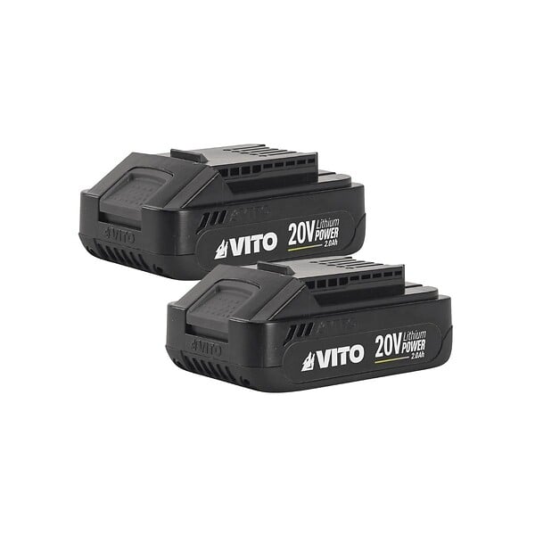 VITO - Coupe Bordure sans fil 20V + 2 Batteries 2AH + Chargeur + Jeu de 20 lames coupantes VITO - large
