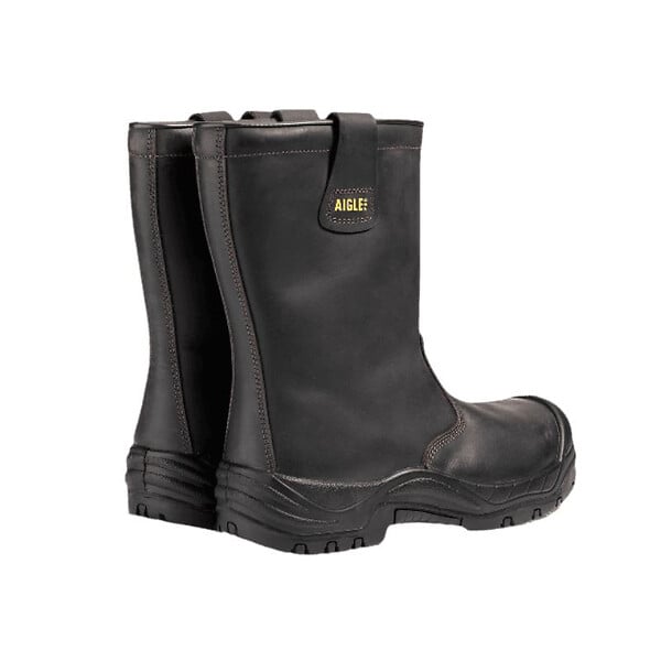 AIGLE - Bottillons de sécurité  S3 cuir AIGLE IOLAR - isolant et imperméable - large