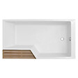 JACOB DELAFON - Baignoire bain douche  Neo 160 x 90 droite + pare bain + tablier + étagère - vignette