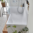 JACOB DELAFON - Baignoire bain douche Neo 150 x 80 gauche + pare bain + tablier + étagère - vignette