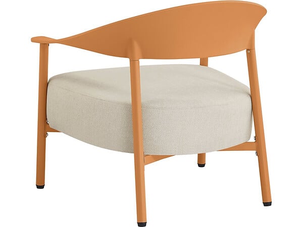 HABITAT ET JARDIN - Salon de jardin en métal et plastique "Céora" - 2 places - Orange - large