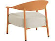 HABITAT ET JARDIN - Salon de jardin en métal et plastique "Céora" - 2 places - Orange - vignette