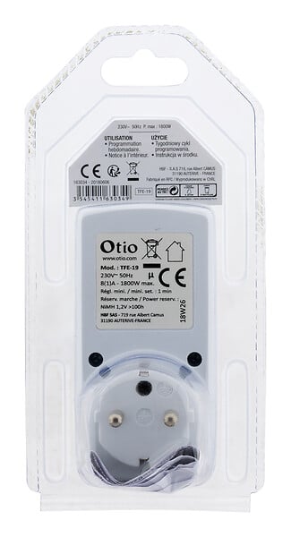 OTIO - Mini programmateur digital hebdomadaire - Blanc - Otio - large