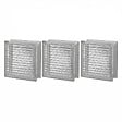 GLASSBLOCKS - Luxfera brique de verre 19x19x8 cm, gris transparent brillant (1908DP) - vignette