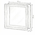 GLASSBLOCKS - Luxfera brique de verre 19x19x8 cm, translucide mat (CL1908CM) - vignette