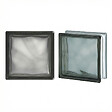 GLASSBLOCKS - Luxfera brique de verre 19x19x8 cm, Gris transparent brillant (1908WGREY) - vignette