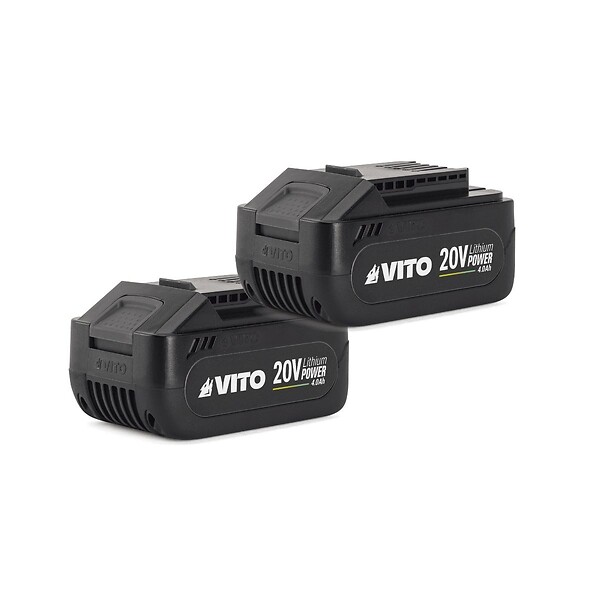 VITO - Débroussailleuse et Coupe bordure 40V 2 Batteries Lithium 4.0 Ah + Chargeur Double Lame 3 dents Bobine de fil + Harnais VITO - large