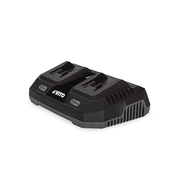 VITO - Débroussailleuse et Coupe bordure 40V 2 Batteries Lithium 4.0 Ah + Chargeur Double Lame 3 dents Bobine de fil + Harnais VITO - large