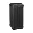 KETER - Keter Baltimore poubelle extérieure 125 L en plastique noir 41 x 41 x 87,4 cm (236997) - vignette