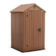 KETER - Keter Darwin 4x4 abri de jardin en résine marron 123,8 x 117 x 205,1 cm (259006) - vignette