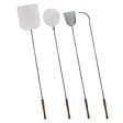 INTEC - Set de 4 Pelles à Pizza Inox Alimentaire Poignée en bois Hêtre Manche 138 à 150 cm - Kit Four à Bois, Pain Pizza INTEC - vignette