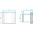 ALDES - Extracteur DECO 100 T - 5,6W - 70m3/h - 26dB - Aluminium - vignette