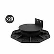 MCCOVER - Lot de 20 plots 18-30mm pour terrasse bois et composite Noir, Unités - 20 plots - vignette