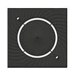 ALDES - Support plaque ColorLINE ø80mm Aldes - Noir - vignette