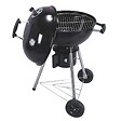 INTEC - Barbecue à Charbon de Bois sur Trépied Ø57cm Grille Cuisson & Couvercle Thermostat Bac à cendres Barbecue rond 2 roues INTEC - vignette