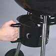 INTEC - Barbecue à Charbon de Bois sur Trépied Ø57cm Grille Cuisson & Couvercle Thermostat Bac à cendres Barbecue rond 2 roues INTEC - vignette