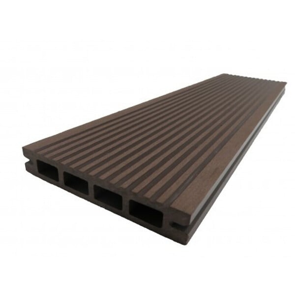 MCCOVER - PACK 4 m² lame de terrasse composite Prima + ACCESSOIRES 2200mm Chocolat, ep.19 mm, l.12 cm, L.220 cm - large