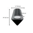 VOLTMAN - Applique extérieure filaire IP44 (GU10) - Gris - Voltman - vignette