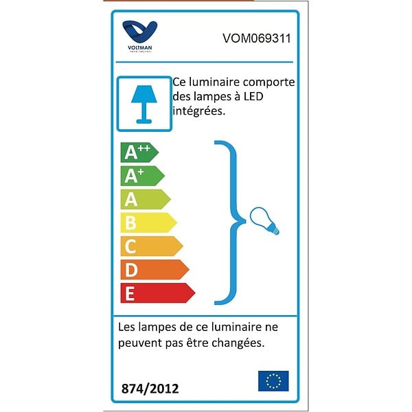 VOLTMAN - Applique extérieure filaire IP44 (GU10) - Gris - Voltman - large