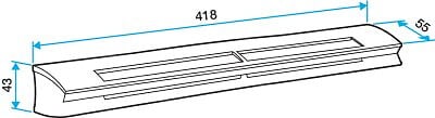 ALDES - Kit entrée d'air hygroréglable EHL L - 6-44m3/h - 39dB - Blanc - large
