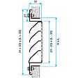 ALDES - Grille AWA 251 - aluminium - Grille AWA 251 - aluminium. H 500 x L 500 - vignette