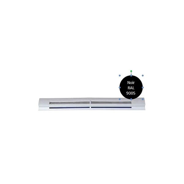 ALDES - Entrée d'air hygroréglable EHL S - 6-44m3/h - 37dB - Noir - large