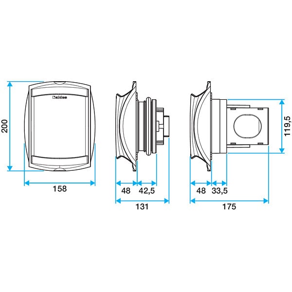 ALDES - Bap'SI twin. Aldes - Bap’SI twin 120 - Ø 125 - large