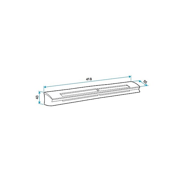 ALDES - Entrée d'air hygroréglable EHL S 6-44 - 6 à 44 m3/h - 37dB - Ivoire - large