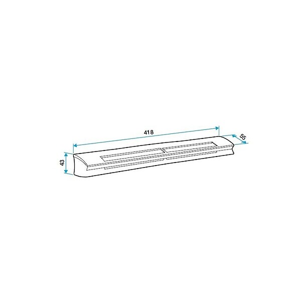ALDES - Entrée d'air hygroréglable EHL S 6-44 - 6 à 44 m3/h - 37dB - Chêne - large