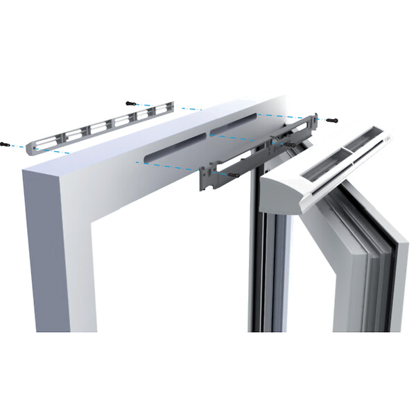 ALDES - Entrée d'air hygroréglable EHL S 6-44 - 6 à 44 m3/h - 37dB - Chêne - large