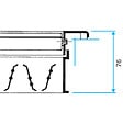 ALDES - Contre-cadre de montage F4 en acier galvanisé pour grille murale - D : 500X200 - vignette