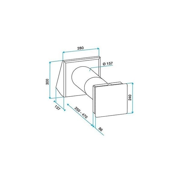 ALDES - Ventilation double flux décentralisée Nano Air 50 - 3,8W - 19dB - 1 pièce - large
