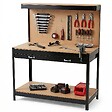 PROWELTEK - Etabli d'atelier Panneau porte outils perforé 120x60 xH150cm Etagère + Grand Tiroir de rangement PROWELTEK - vignette