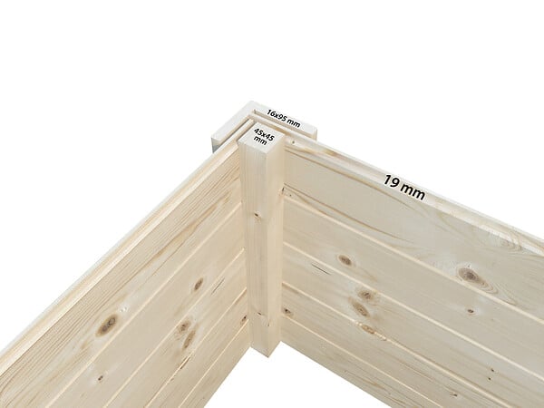 WHITE WOOD - Abri de jardin en bois  Olivia 1 - L.300xP.206xH.216cm - large