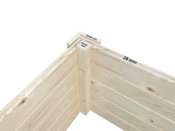 WHITE WOOD - Abri de jardin en bois  Lya 1 - L.300xP.306xH.221cm - large