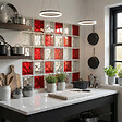 GLASSBLOCKS - Glassblocks Luxfera brique de verre 19x19x8 cm, rouge transparent brillant (1908WREBR) - vignette