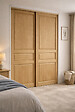 GD MENUISERIES - Lot de 2 portes de placard coulissantes bois plaqué chêne H200 x L63 cm - vignette