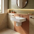 IDEAL STANDARD - Ideal Standard Strada II Lavabo 600x430 mm blanc, 1 trou de robinet, couvercle de vidage en porcelaine inclus, non meulé (T300001) - vignette